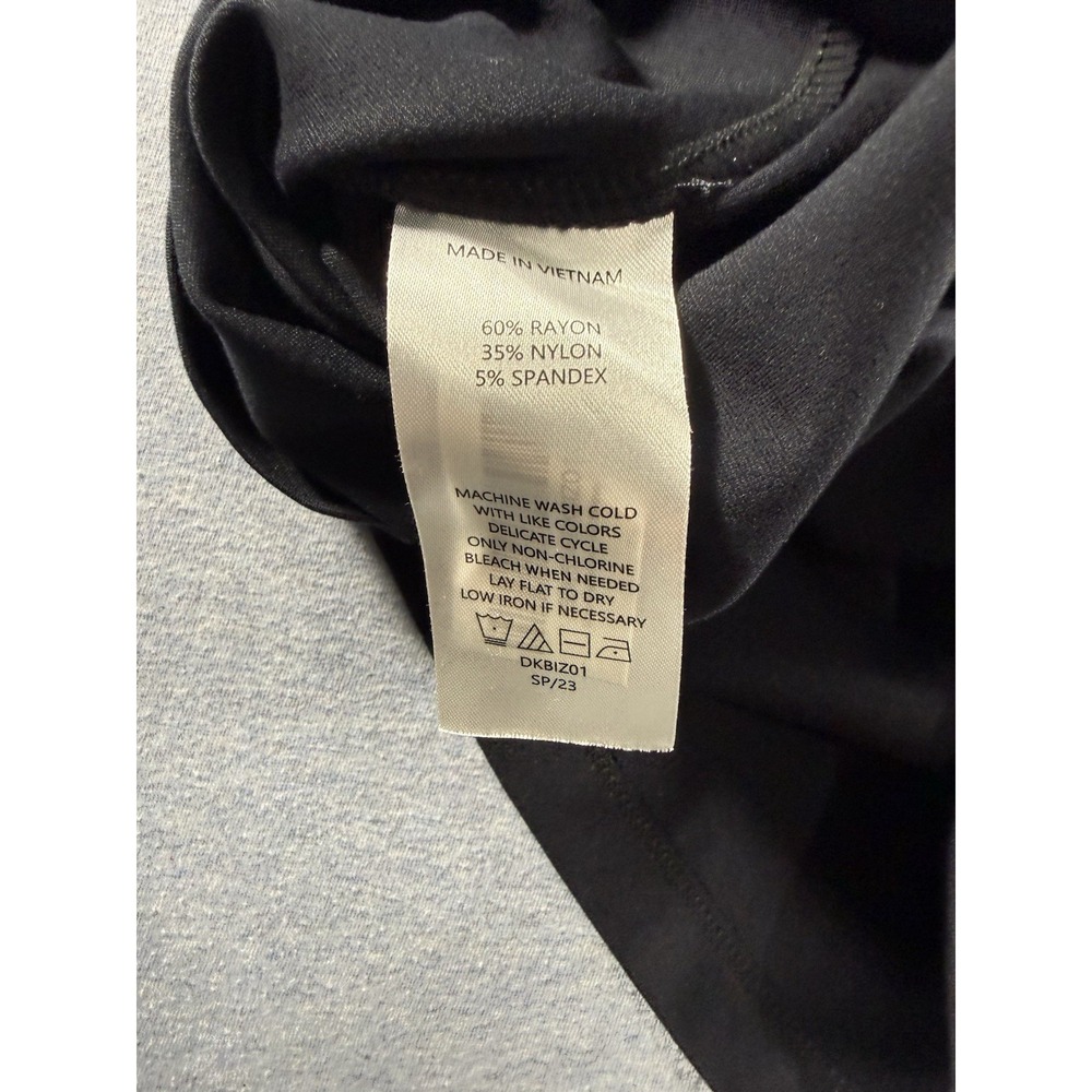 Quince Ultra Stretch Ponte Cap Sleeve Sheath Dress Black Women's Small Pockets - Picture 8 of 9
